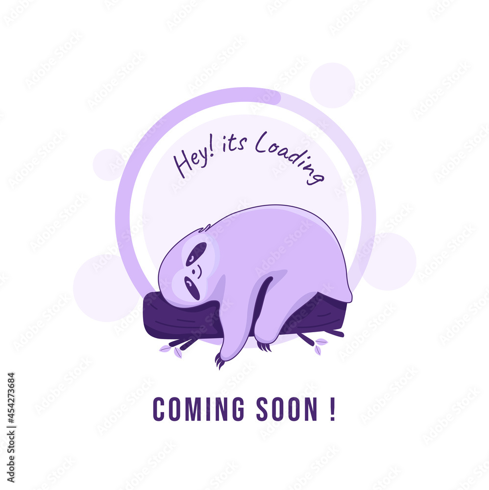 Fototapeta premium Coming soon landing page minimal style template