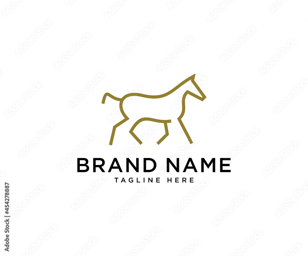 Horse logo design vector template Horse logo design vector template