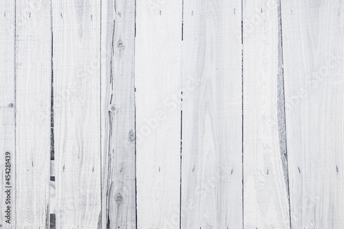 Old grunge wood plank texture background. Vintage white wooden board wall have antique cracking style .