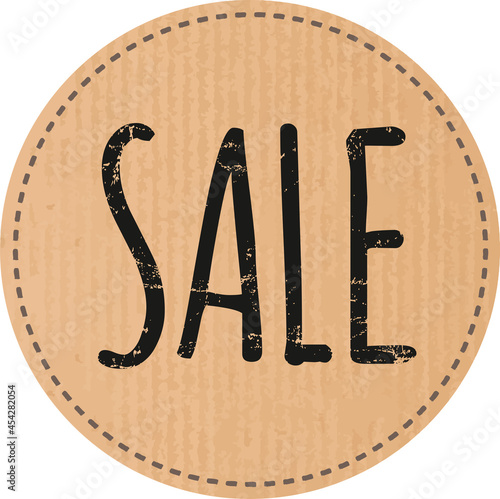 Button SALE recyclingpapier zerkratzt