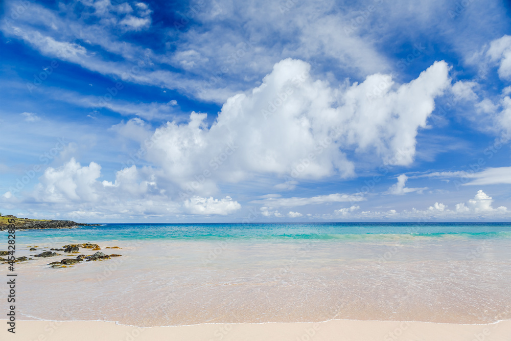Dream scene. Beautiful white sand beach, the tropical sea . Summer view of nature Dream scene. Beautiful white sand beach, the tropical sea . Summer view of nature