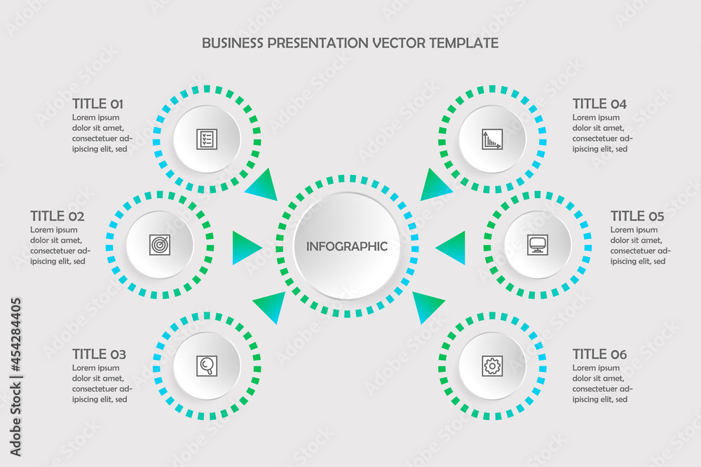 Infographics. Vector template for business presentation.