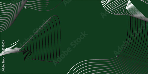 Abstract wave line. Dynamic wave of many lines on white background. Vector illustration.
