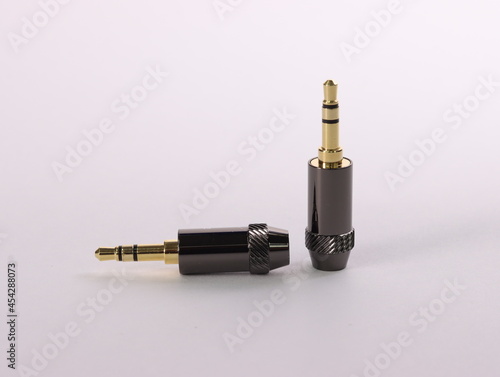 Mini 3.5 mm jack for connecting a stereo signal.