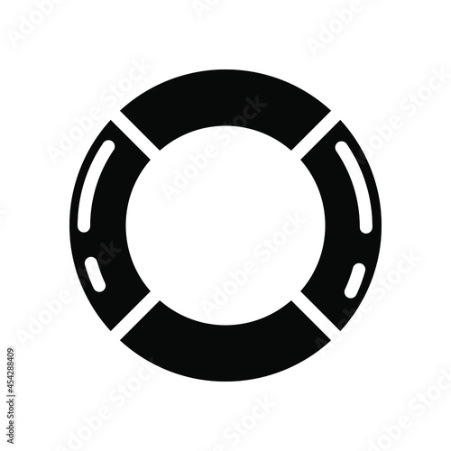 Lifebuoy vector icon. sea illustration sign. rescuer rescuer.
