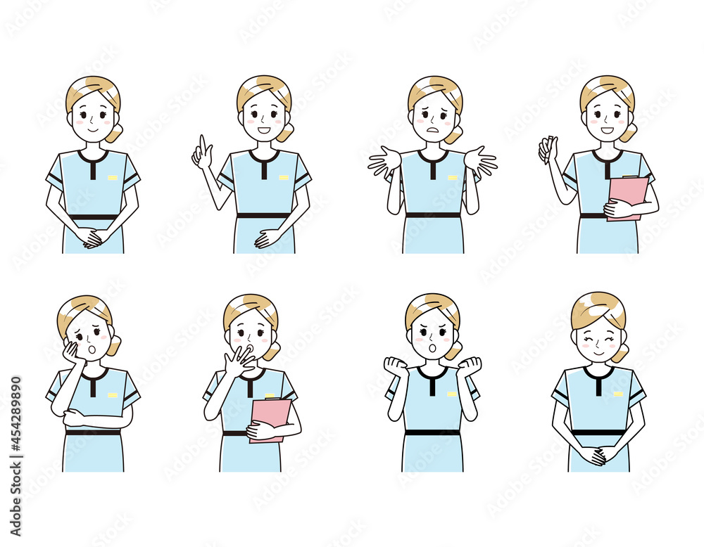 Vector illustration of a esthetician woman . Vector illustration of a esthetician woman .