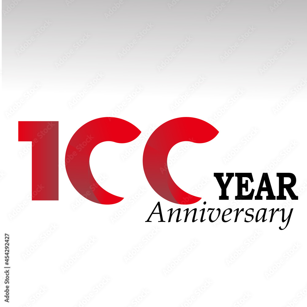 100 Year Anniversary Elegant Vector Template Design Illustration 100 Year Anniversary Elegant Vector Template Design Illustration