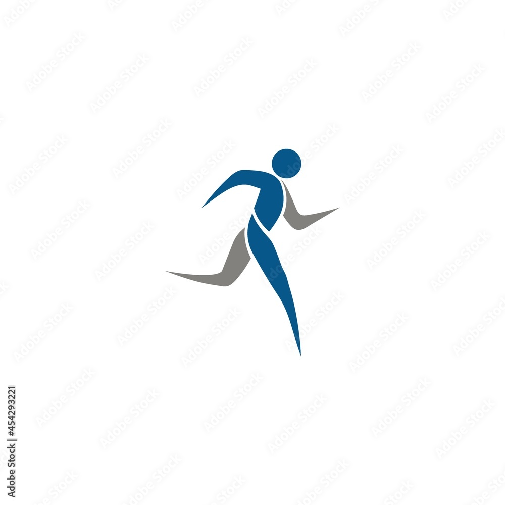 Running Character abstract Logo design vector template Fitness man concept icon Running Character abstract Logo design vector template Fitness man concept icon
