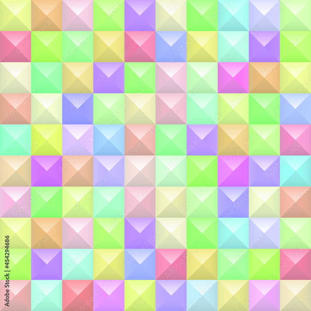 Fototapeta premium Colorful geometric background. Mosaic tiles. Vector illustration. 