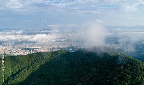 Aerial view of  mountain landscape in Shenzhen city,China © lzf