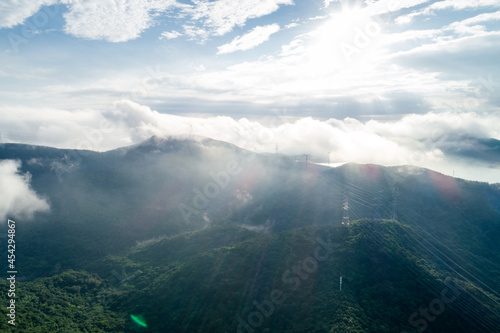 Aerial view of  mountain landscape in Shenzhen city China