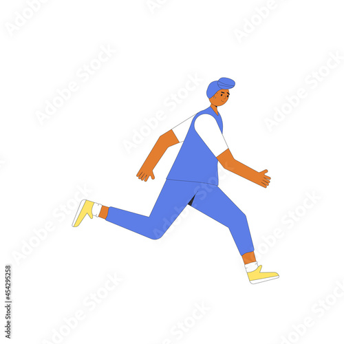 Runner. Joggers. Young woman in spors clothes.