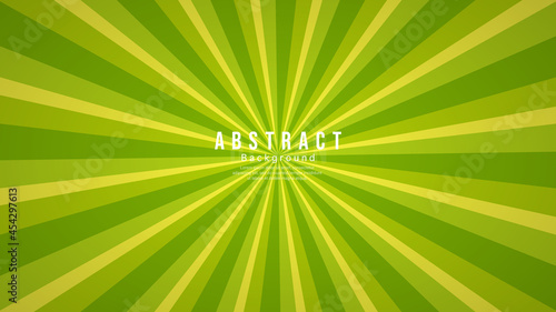 Abstract background Pop art rays vector Yellow and green ,  Comic style , Flat Modern design , Illustration Vector  EPS 10