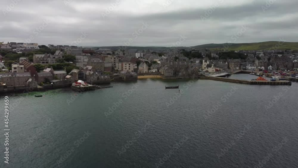 Lerwick, Shetland, Scotland.4K Aerial drone video. Lerwick, Shetland, Scotland.4K Aerial drone video.