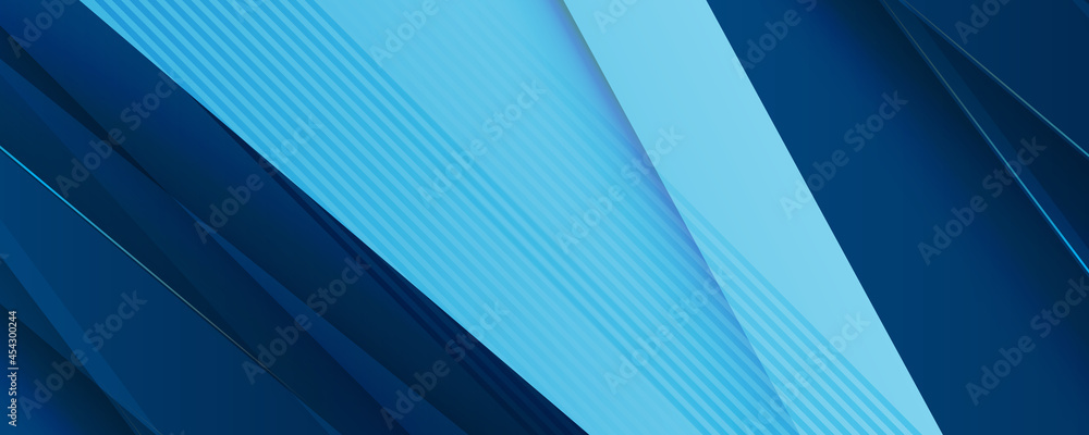 Fototapeta premium Light blue and dark blue contrast color technology banner background