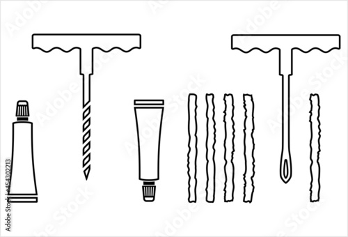 Car Tire Repair Kit Icon Y_2108002