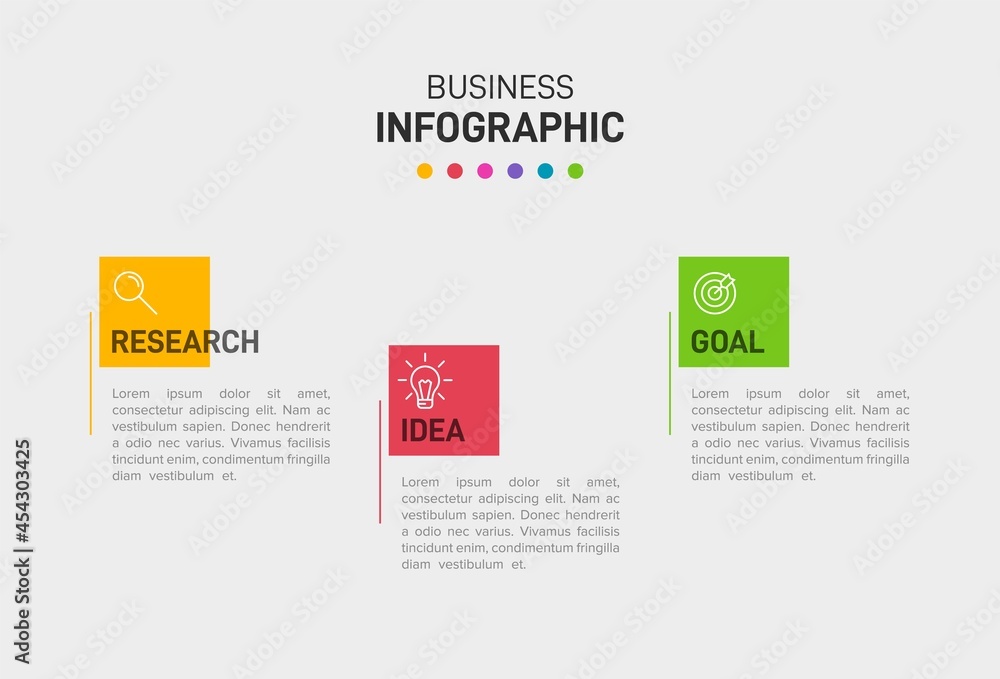 Concept of arrow business model with 3 successive steps. Three colorful graphic elements. Timeline design for brochure, presentation. Infographic design layout. Concept of arrow business model with 3 successive steps. Three colorful graphic elements. Timeline design for brochure, presentation. Infographic design layout.