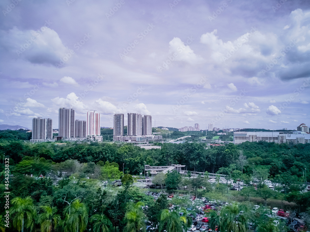 Fototapeta premium View of Serdang and Putrajaya city.