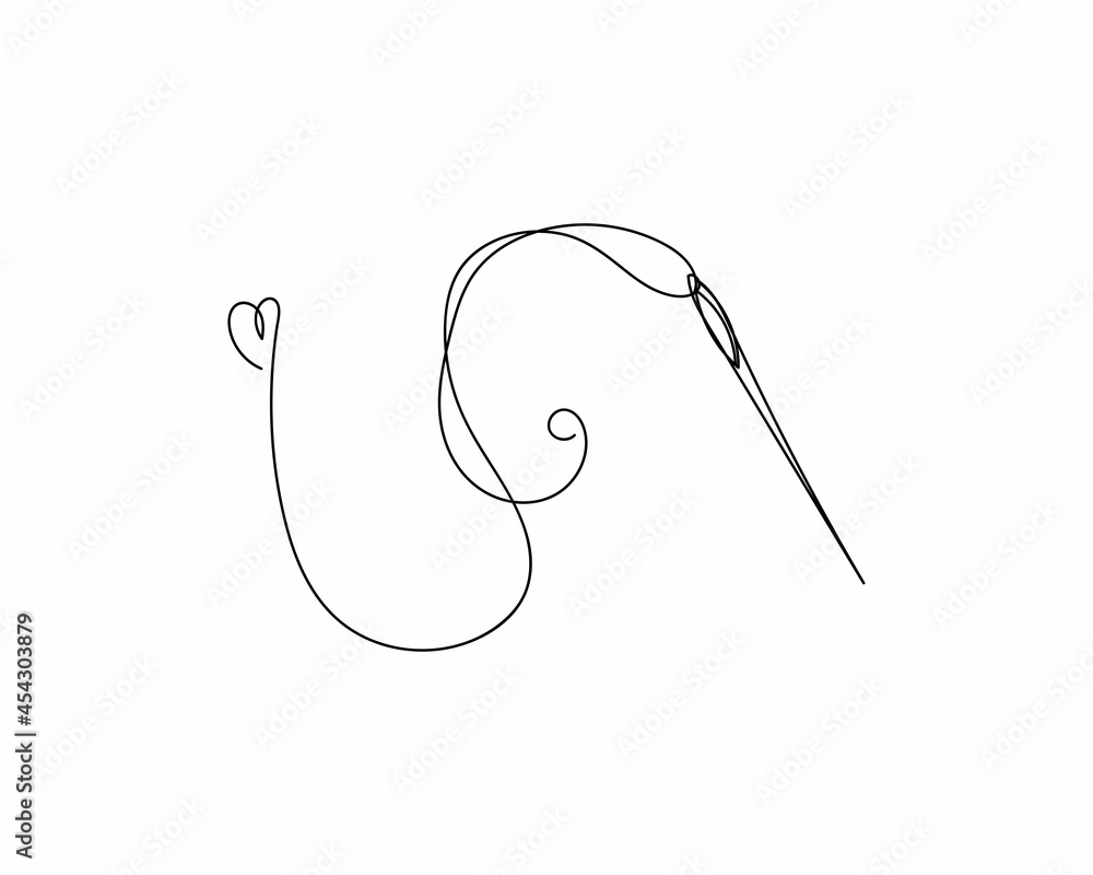 Needle And Thread Drawing