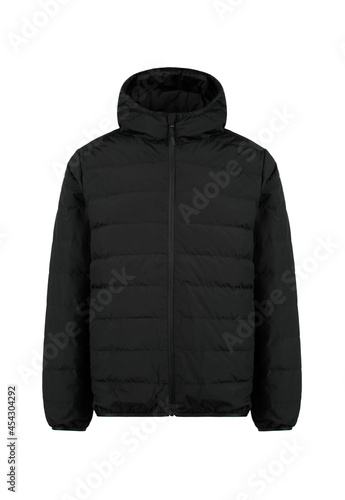 Black winter zipped down ​jacket