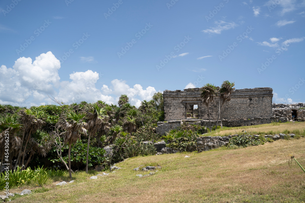 ancient mayan ruins in tulum, mexico
