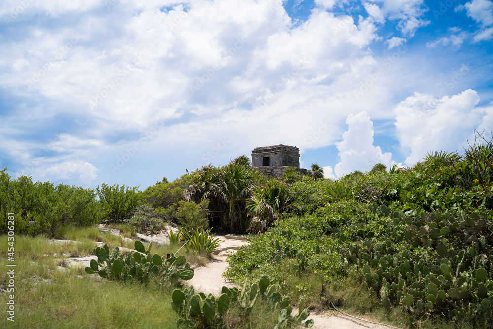 ancient mayan ruins in tulum, mexico