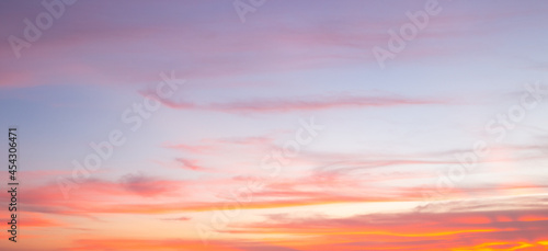 Colorful of the clouds and the sky at sunset, in twilight © Boykowit