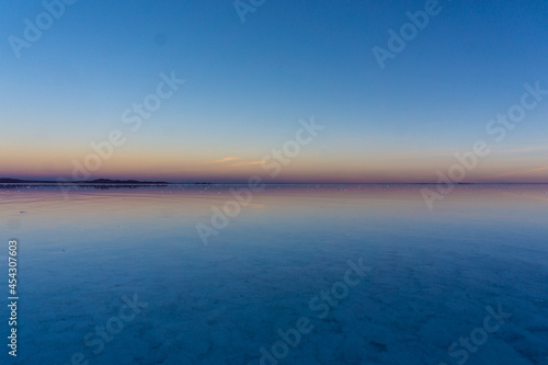 Salar de Uyuni is called  the biggest mirror in the world   and the image of the sky is projected and reflected in the salt lake water as it is endlessly wide  so it looks like it stays in the sky.
