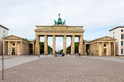 Berlin  Germany. Paris Square and Brandenburg Gate