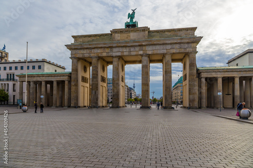 Berlin, Germany. View of the Brandenburg Gate from the Tiergarten, 1791