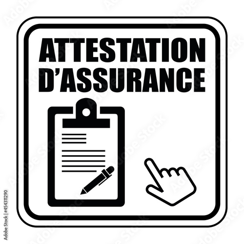 Logo attestation d'assurance.