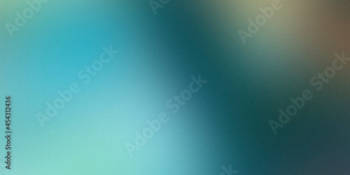 Aqua lo-fi grainy gradient texture. Turquoise gradient background. Textured noise. Spray Paint Brush. Light blue blurred backdrop for template banner, creative minimal poster. Natural water wallpaper.