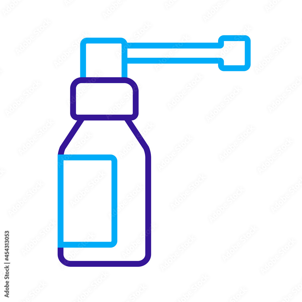 Medical spray vector flat icon Medical spray vector flat icon