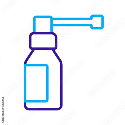 Medical spray vector flat icon