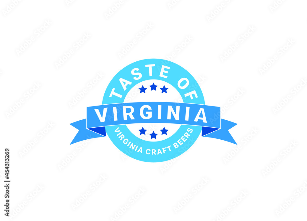 Virginia Test Beers Logo or Icon Design Vector Image Template Virginia Test Beers Logo or Icon Design Vector Image Template