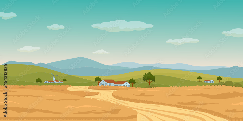 Naklejka premium Farm Background