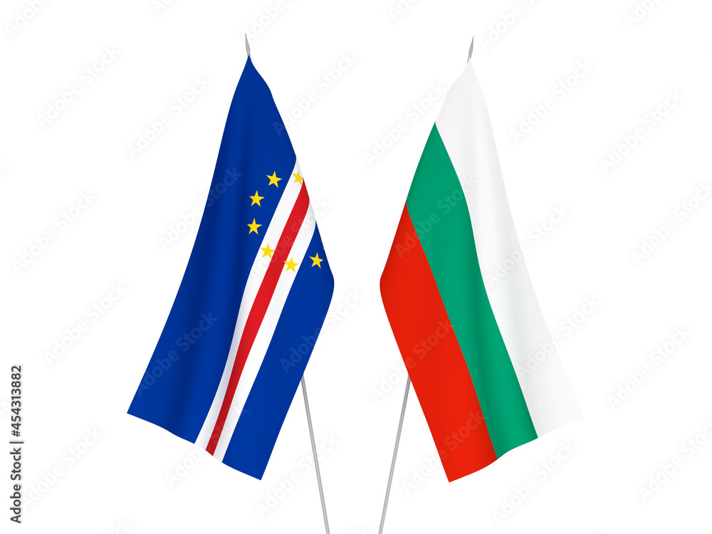 Bulgaria and Republic of Cabo Verde flags