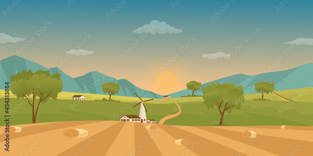 Fototapeta premium Farm Background