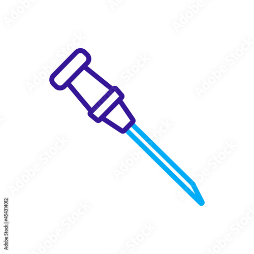 Catheter vector icon. Medicine and healthcare sign