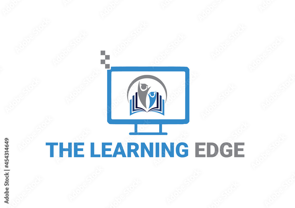 Obraz premium Online Education Logo or Icon Design Vector Image Template