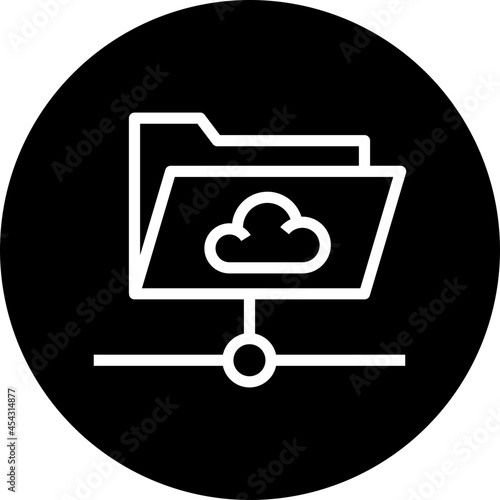 hosting folder glyph icon