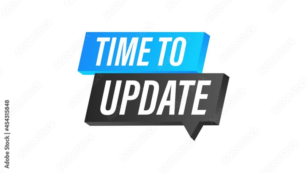 System software update or upgrade. Banner new update. Time to Update. Motion graphics System software update or upgrade. Banner new update. Time to Update. Motion graphics