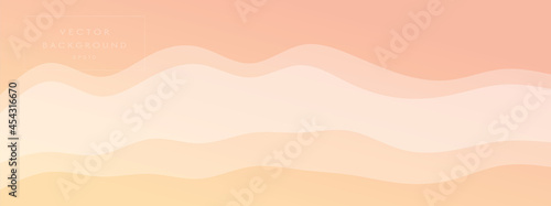 abstract waves fluid line modern gradient background combined pale colors. Trendy template for brochure business card landing page website. vector illustration eps 10