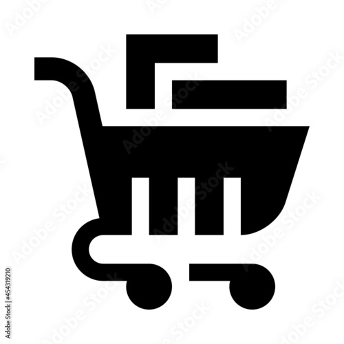 Shopping cart with purchases