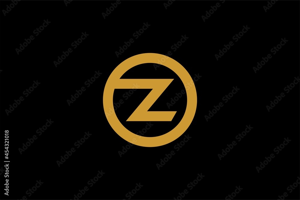Letter OZ logo design. Monogram O and Z type abstract symbols. Initial Z in circle vector icon. Letter OZ logo design. Monogram O and Z type abstract symbols. Initial Z in circle vector icon.