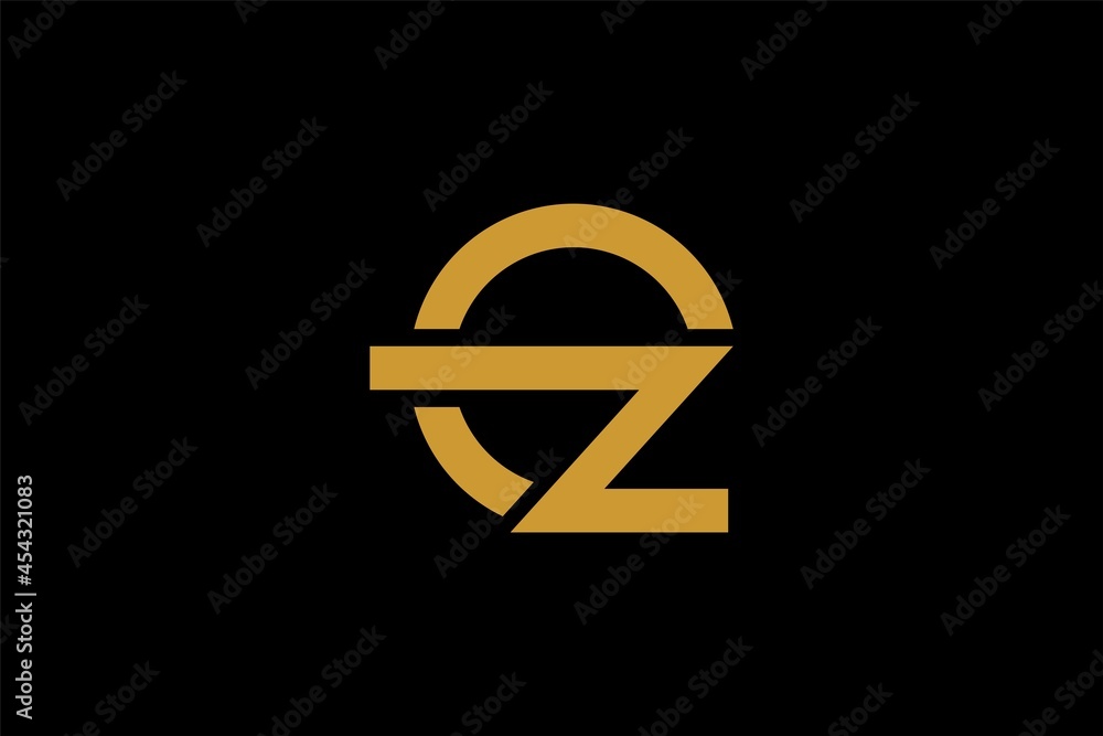 Letter OZ logo design. Monogram O and Z type abstract symbols. Initial Z in circle vector icon. Letter OZ logo design. Monogram O and Z type abstract symbols. Initial Z in circle vector icon.