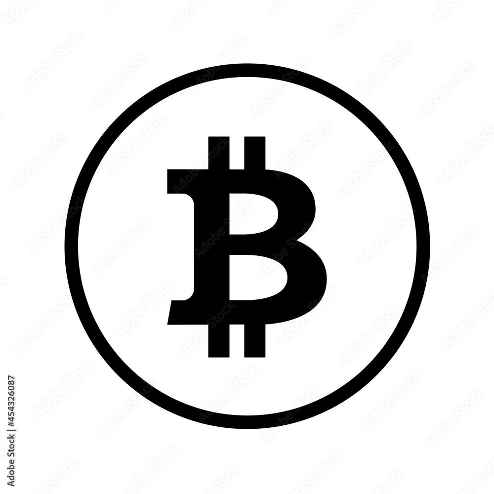 Bitcoin currency crypto coin icon. International stock exchange. Network marketing sign BTC. Vector illustration. Bitcoin currency crypto coin icon. International stock exchange. Network marketing sign BTC. Vector illustration.