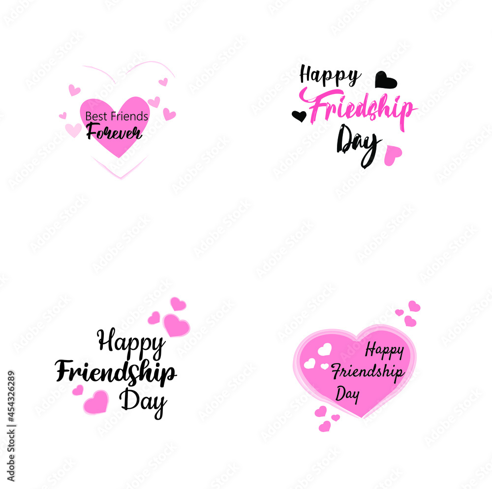 friendship day card in splash of colors