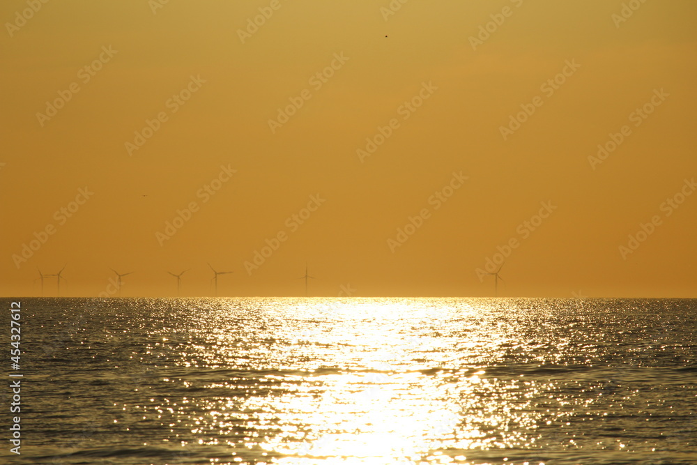 sunset over the sea sunset over the sea