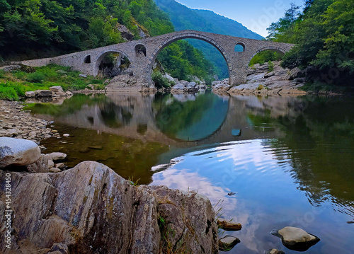 the Devil's Bridge over the Arda River, Bulgaria